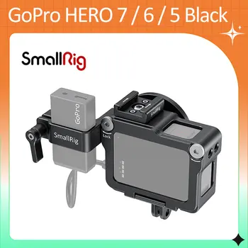 SmallRig Action Camera Vlogging Клетка за GoPro HERO 7 / 6 / 5 Черно за микрофон светкавица DIY опции Алуминиев калъф CVG2320