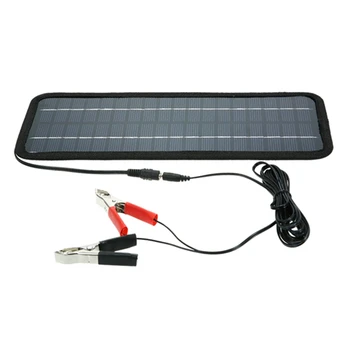 Solar Panel Power Car Universal Boat Battery Charger Black Single Crystal For Car Boat Rechargeable Power Battery