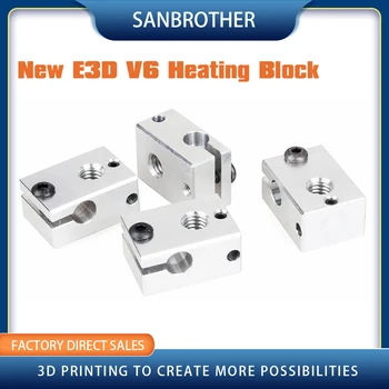 V6 нагревател блок алуминиев HotEnd за PT100 сензорна касета Themocouple&Thermistor за 3D принтер Екструдер горещи крайни части комплект