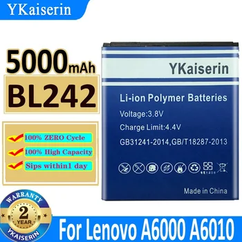 YKaiserin BL242 Чисто нова най-добро качество 5000mAh батерия за мобилен телефон за LENOVO VIBE C A2020 A2020a40 батерии Bateria