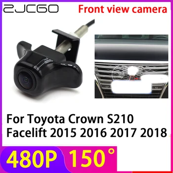 ZJCGO 480P 150° LOGO Паркинг за автомобили Камера за преден изглед водоустойчив за Toyota Crown S210 Facelift 2015 2016 2017 2018