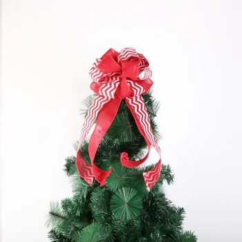 Амазонка Червена Коледа имитация бельо лък висулка коледно дърво венец декорация ръчно изработени Коледа Bow