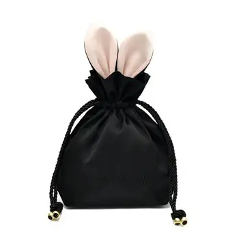 Великденски зайче уши шнур чанта коса топка сладък заек преносим козметична чанта бижута съхранение чанта сладък шнур торбичка чанта
