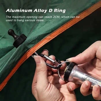 Висяща ключалка кука на открито къмпинг светлини магнитна кука палатка балдахин карабинер магнит закачалка къмпинг балдахин аксесоари