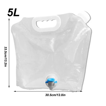 Водна чанта сгъваем контейнер къмпинг пътуване за многократна употреба дозатор