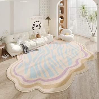 Голяма площ хол килими меки удебелени спалня нощно шкафче модерен прост стая декорация килим гардероб скрин килими