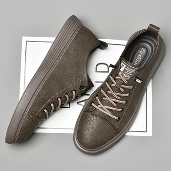 Естествена кожа Мъжки обувки Висококачествени официални сватбени обувки Мода Мъжки обувки Оксфорд Бизнес мъжки ежедневни обувки Мъжки маратонки