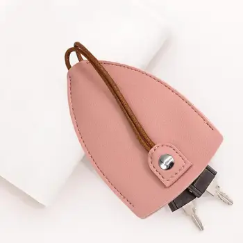 Жените кола ключ чанта стилен функционален ключ съхранение случай водоустойчив изкуствена кожа шнур чанта за жените ключове за кола голям капацитет