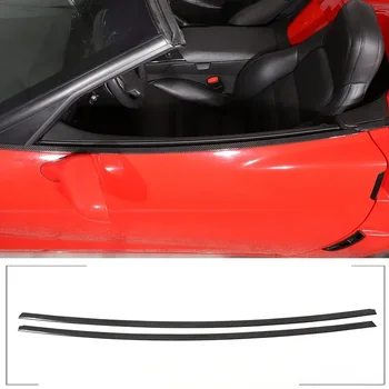 За Chevrolet Corvette C6 2005-2013 Реални въглеродни влакна прозорец тапицерия екстериор декоративен стикер кола модификация аксесоари