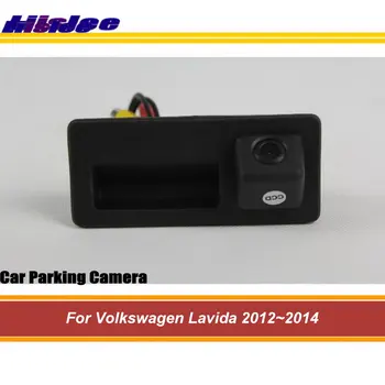 За VW Lavida 2012 2013 2014 кола задната врата дръжка паркинг задна камера интегриран екран AUTO HD CCD CAM