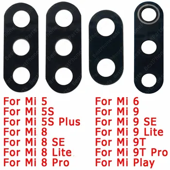 За Xiaomi Mi 9 SE 9T Pro Play 5 5S плюс 6 8 Lite ремонт обектив капак с лепило стикер задна задна камера обектив стъкло
