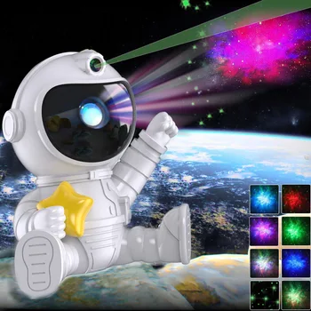 Звездни галактики проектор LED нощна светлина Звездно небе астронавт Porjectors лампа за декорация спалня стая декор деца подаръци