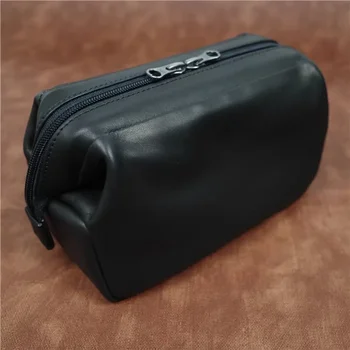 Кожена чанта за камера Удебелена професионална фотографска чанта Водоустойчив обектив Вътрешен калъф за Fuji Leica SLR