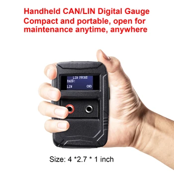 кола LIN CAN анализатор инструмент Автомобилостроене CAN BUS Анализ Автоматично разпознаване CAN-L CAN-H Покажи скоростта на предаване