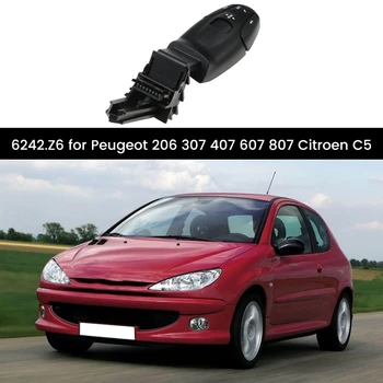 Круиз контрол превключвател кола круиз контрол превключвател за Peugeot 206 307 407 607 807 Citroen C5 96637236XT 6242.Z6