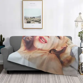 Мерилин Монро одеяло луксозно спално бельо удобен диван посветен механично измиване