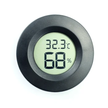Мини хигрометър термометър °C / °F превключвател електронен температурен метър за влажност LCD дисплей за кола оранжерия кухненски хигрометър