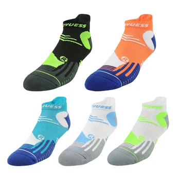 Мъжки чорапи за бягане Професионални дишащи жени против хлъзгане Жени Дете Спорт на открито Фитнес Катерене Колоездене Спортни чорапи Калцетини