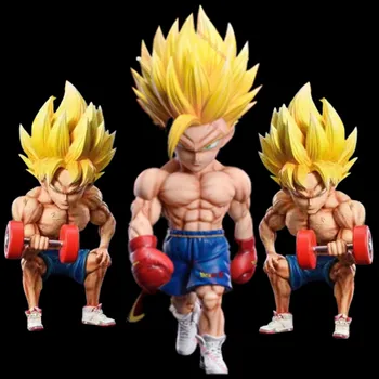 Нова драконова топка син Goku Gohan Vegeta фигура мускул фитнес аниме фигури DBZ супер Saiyan действие фигурка PVC статуя модел играчка