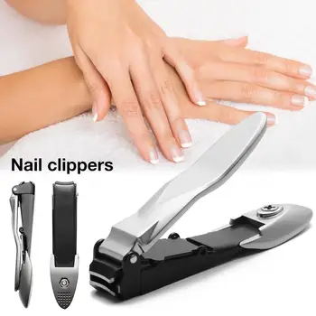 Нокторезачки нокти и нокти машинка за подстригване на нокти от неръждаема стомана Инструменти за рязане без пръски за жени Мъже