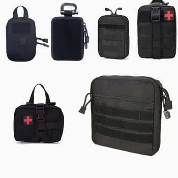 Открит лов оцеляване първа помощ чанта SOS торбичка армия тактически кръста чанта медицински комплект чанта Molle колан раница