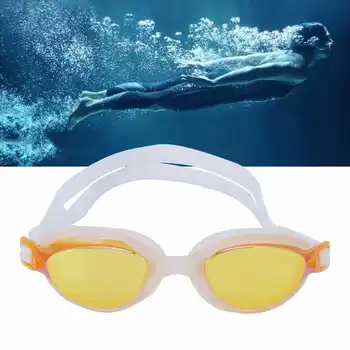 Очила за плуване за възрастни анти-мъгла анти-ултравиолетови очила, оборудвани с меко силиконово уплътнение с очила Калъф за очила Очила за плуване
