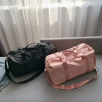 Персонализирана чанта за саксии, бродирана спортна чанта за фитнес, пътуване с мокри сухи джобове и отделение за обувки