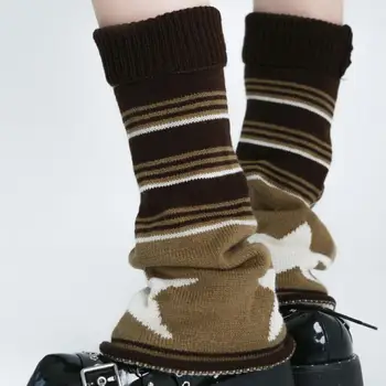 Подгреватели за крака Удебелени чорапи за ботуши Меки студоустойчиви шикозни студени зимни жени протектори за крака