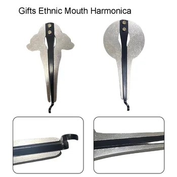 Преносима челюстна арфа Евреи Арфа Етническа уста Руска музикална хармоника Подарък за начинаещи Арфа от неръждаема еврейска арфа Музикални инструменти