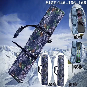 Професионална ски екипировка Сноуборд водоустойчиви чанти за възрастни Раница Едно рамо Голяма регулируема дължина Моноборд чанта