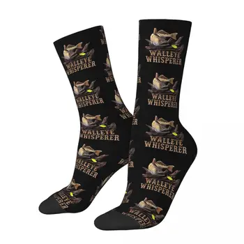 Рибар Риболов Walleye Whisperer Риболов Мъже Жени Чорапи Открит Новост Пролет Лято Есен Зима Чорапи Подарък
