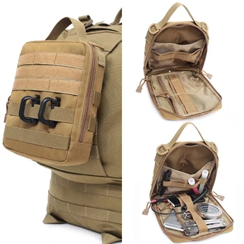 Тактически Molle армия чанта военни найлон EDC инструмент торбичка оборудване за риболов лов прикачени файлове спортни аксесоари медицински пакет