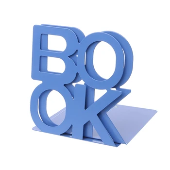  форма метални bookends желязо подкрепа притежателя бюро щандове за книги
