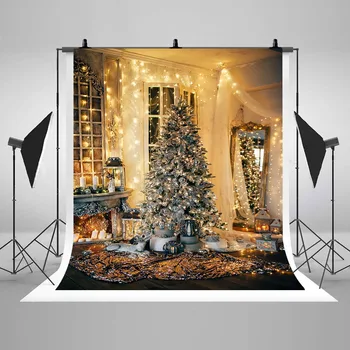 Фотография Фонове Коледа фон Коледа дърво дървен под стая фото студио
