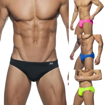 Шорти за мъже Секси куфари Slim Fit плътен цвят дишаща бързо суха ниска талия летни мъжки бански костюми за плуване